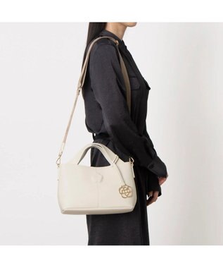 CLATHAS デポ 2WAYハンドバッグ アイボリー