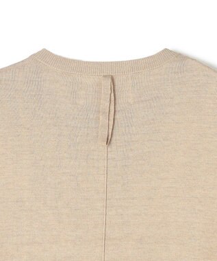 BEIGE， CHLOR / ウールシルク配色クルーネックカーディガン Beige