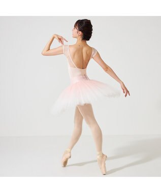 Chacott フレンチスリーブレオタード ハニーベージュ