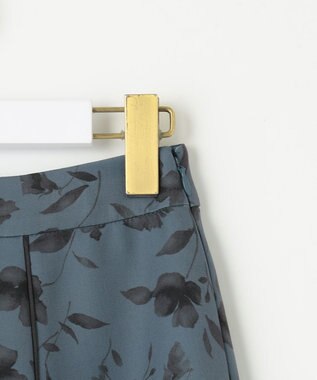 ANY SIS 【洗える】フローラルパターン スカート グリーン系