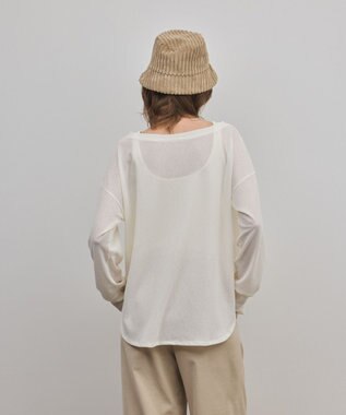 GRACE CONTINENTAL シアーワッフルカットトップ キナリ