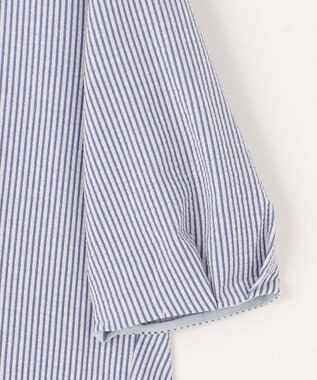 J.PRESS LADIES 【WEB限定カラーあり・抗菌消臭・吸水速乾】サッカージャージー 5分袖 ペプラム カットソー ブルー系1