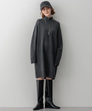 23区 S スーパージーロン ベビーメリノ ワンピース グレー系