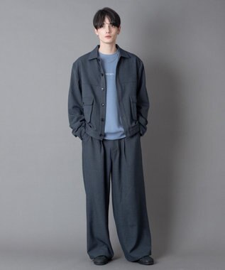 WEGO 【ユニセックス着用ITEM】ダブルポケットショートジャケット ブルーその他