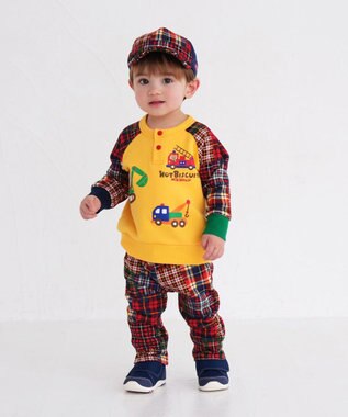 MIKI HOUSE HOT BISCUITS 【80-120cm】 チェック柄パンツ 赤