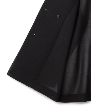 23区 L 【洗える】シアー ダブルブレスト ニット ジャケット ブラック系