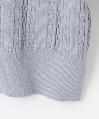 Feroux 【洗える】ビジューボタン カーディガン ブルー系