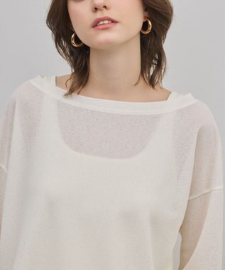 GRACE CONTINENTAL シアーワッフルカットトップ キナリ