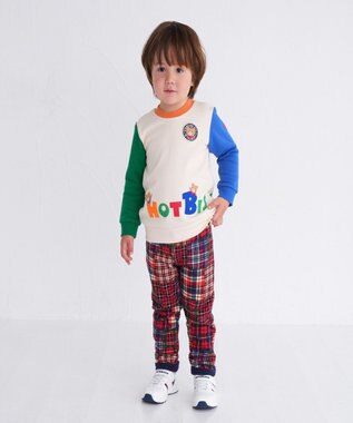 MIKI HOUSE HOT BISCUITS 【80-120cm】 チェック柄パンツ 赤