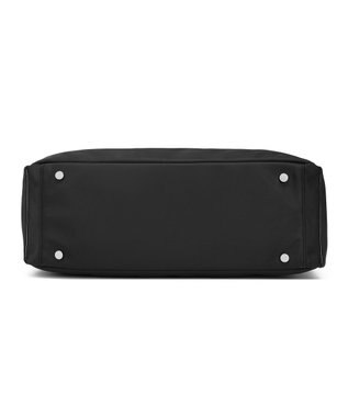 style code 【高密度ナイロン×レザー】ナイロンロングハンドルトートバッグ　軽量　大容量 BLK/SLV7692