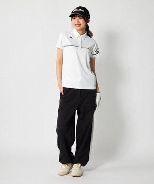 FILA GOLF／marie claire 【Kappa】切り替え半袖ポロシャツ ホワイト