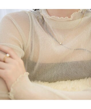 blancotokyo 【金属アレルギー対応】ジルコニアハートネックレス DEAREST ゴールド