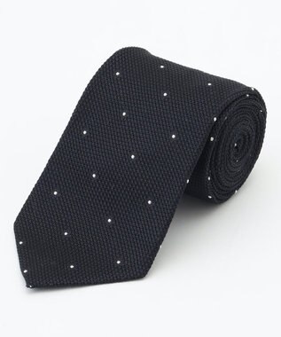 J.PRESS MEN 【JAPANESE SILK FRESCO TIE COLLECTION】ドット ネクタイ ネイビー系8