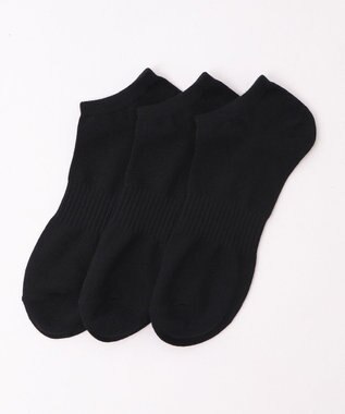 WEGO 3Pムジショートソックス ブラック