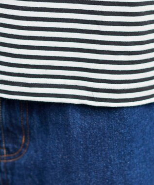 WEGO ワイドスリーブボーダーT（長袖） ブラックボーダー