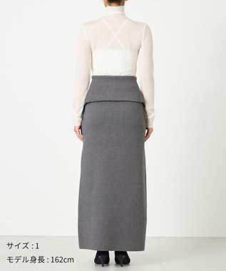 NAVE 【ReNAVE・洗える】スムースニット マルチWAYワンピース グレー系