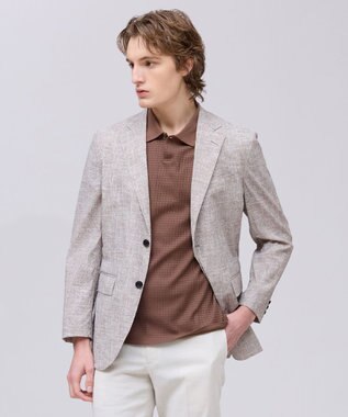 J.PRESS MEN 新色【MECHANICAL】【超軽量 / 清涼感 / 洗える】 ハイパワーストレッチ リネンルックジャケット_26年モデル ベージュ系