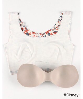 WACOAL ノンワイヤーブラ [GOCOCi][ワコール] Disneyコレクション 伸びのよい素材を使用 立体的なバストシルエット ゴコチ ハーフトップ ブラトップ レディース CGG537 /ワコール サンドベージュ