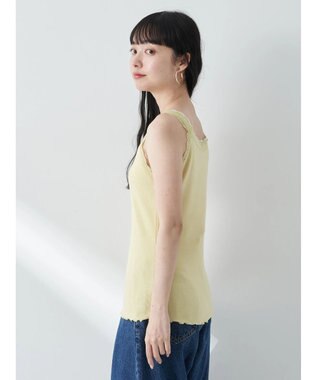 earth music&ecology ダブルレースタンクトップ Yellow