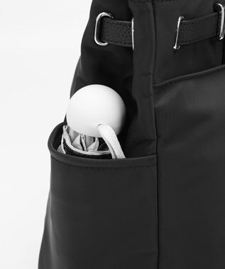 style code 【高密度ナイロン×レザー】ナイロンロングハンドルトートバッグ　軽量　大容量 BLK/SLV7692