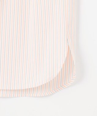 J.PRESS LADIES 【洗える】BEZ VEGA シャツカラー ブラウス ホワイト×ピンク系