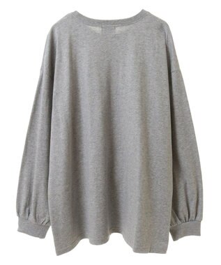 earth music&ecology いいこと奏でるグラフィックＴシャツ Gray Mixture