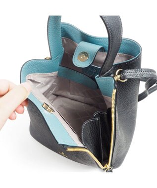 PELLE BORSA 2ウェイショルダーバッグ Reinette レネット 4741 ブラック