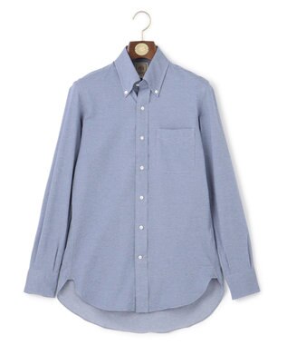 J.PRESS MEN 【Single Needle Tailoring / 形態安定】スムースハイゲージニット シャツ / B.D. サックスブルー系
