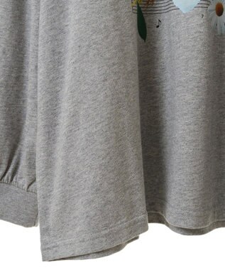 earth music&ecology いいこと奏でるグラフィックＴシャツ Gray Mixture