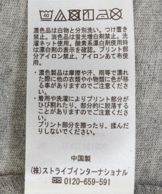 earth music&ecology いいこと奏でるグラフィックＴシャツ Gray Mixture