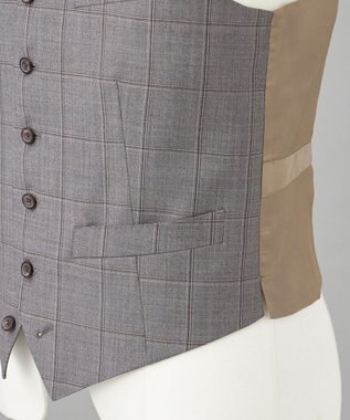 GOTAIRIKU 【DORMEUIL】AMADEUS365 3ピーススーツ （グレーチェック） ライトグレー系4