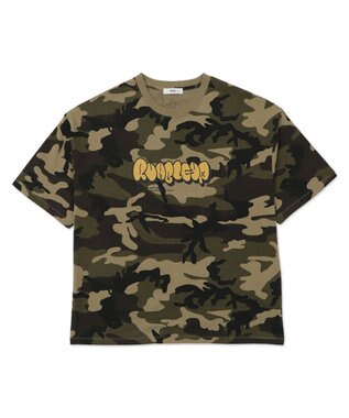 WEGO 【ユニセックス着用ITEM/MLサイズ展開】カモフラグラフィックT（SS） グリーン