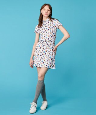 23区GOLF 【WOMEN】【吸水速乾・UVケア】マルチヨットプリント スカート ホワイト系5