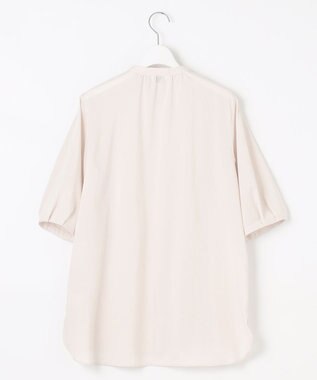 J.PRESS LADIES L 【WEB限定・洗える】ラミーポプリン ピンタック ブラウス ベージュ系