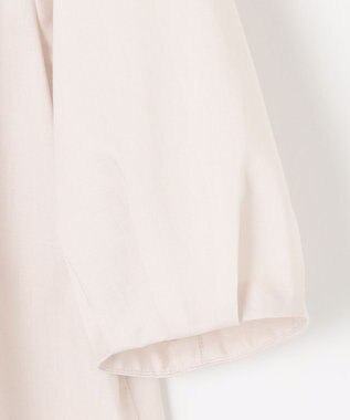 J.PRESS LADIES L 【WEB限定・洗える】ラミーポプリン ピンタック ブラウス ベージュ系