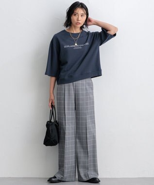 23区 【洗える】ガンクラブプレイドチェック パンツ グレーチェック