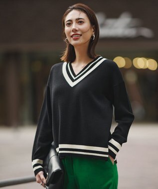 ハイゲージソフトウール チルデンVネックプルオーバー