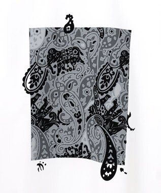 JOSEPH HOMME 【HIGH GRADE LINE】オリエンタルプリント　クルーネックTシャツ ホワイト系