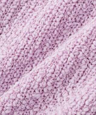 earth music&ecology 【予約】ぽんぽんスキッパーカーディガン ライラック