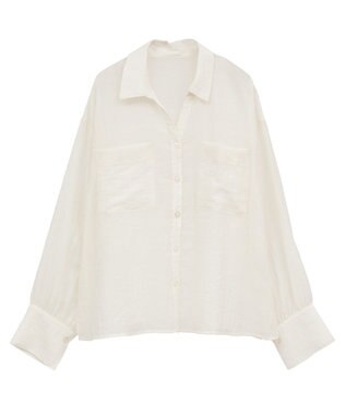 CRAFT STANDARD BOUTIQUE シアーシャツ White