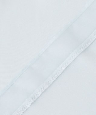 ICB L オーガンコンビシャーティング クロップドシャツ クラウドサックス