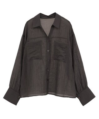 CRAFT STANDARD BOUTIQUE シアーシャツ Charcoal Gray