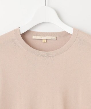 自由区 【XSサイズ～/洗える】レーヨンストレッチ プルオーバーニット ピンク系