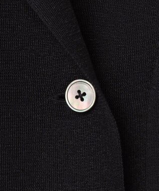 23区 L 【洗える】シアー ダブルブレスト ニット ジャケット ブラック系