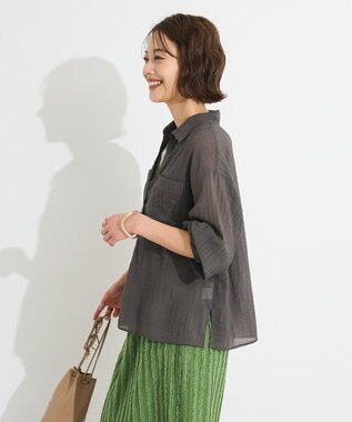 CRAFT STANDARD BOUTIQUE シアーシャツ Charcoal Gray