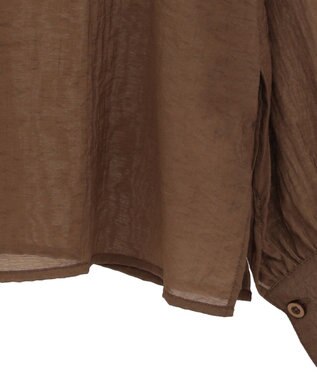 CRAFT STANDARD BOUTIQUE シアーシャツ Brown