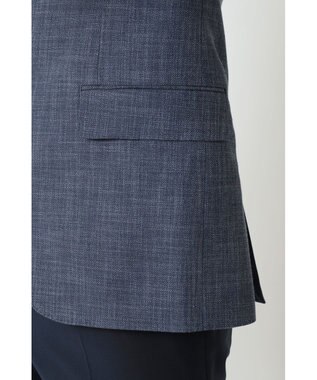 DAKS ウールコットンダークブルージャケット ブルートパーズ