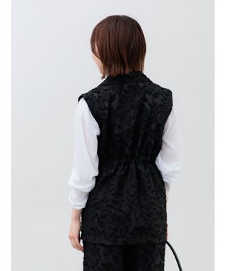 Te chichi カットジャガードジレ ブラック