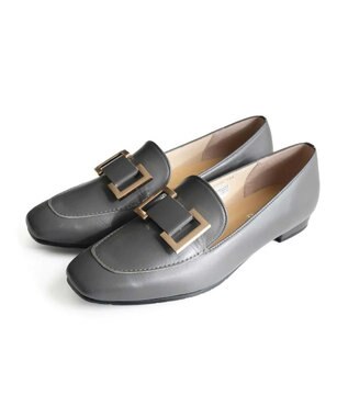 Pointer 日本製 国産牛革ローファー グレー