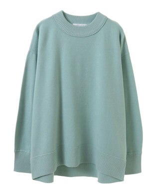 Green Parks もちやわモックネックニットプルオーバー Mint